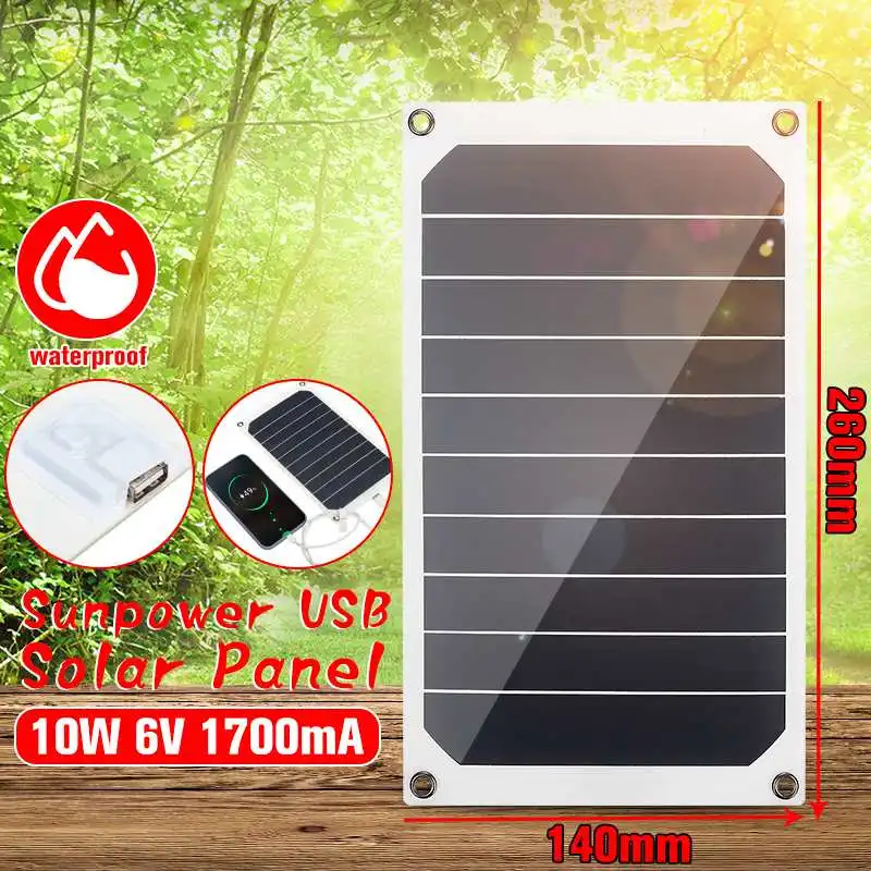 

KINCO 12V 6V Flexible Solar Panel Plate 10W Solar Charger For Car Battery Phone Charger Battery Sunpower Monocrystalline Cells