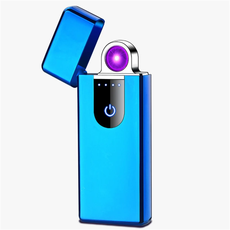 Новинка, вращающаяся дуговая USB перезаряжаемая зажигалка, Индукционная ветрозащитная дуговая зажигалка, устройства для творчества для мужчин