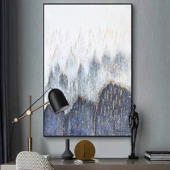 

Abstract Landscape 100%Hand Painted Oil Paintings On Canvas Wall Art Mountain Water Pictures For Living Room Home Decoration