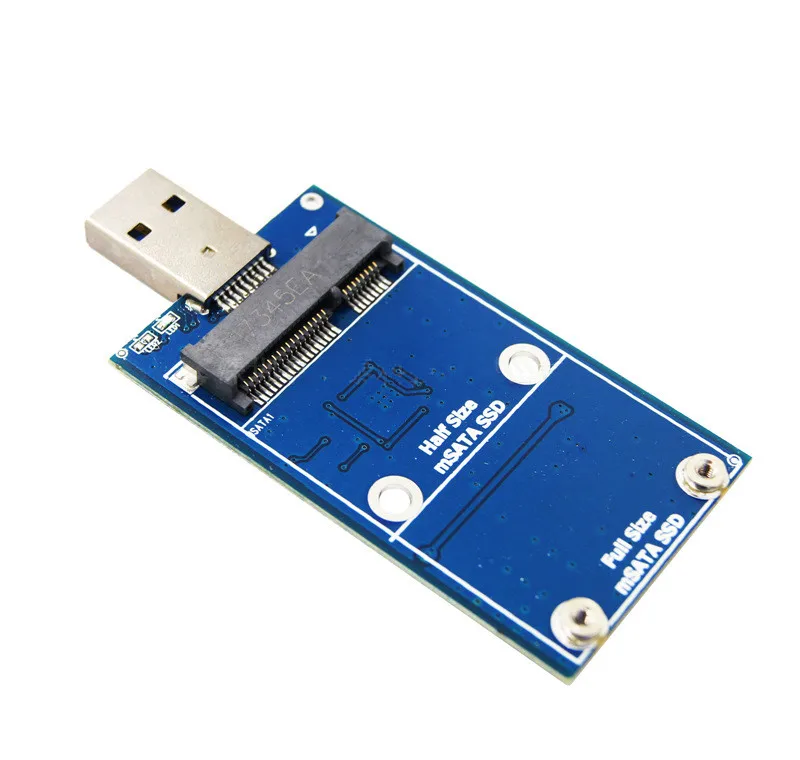 Case, mSATA para USB 3.0 Hard Drive Case, suporta 30*30 ou 50 GB