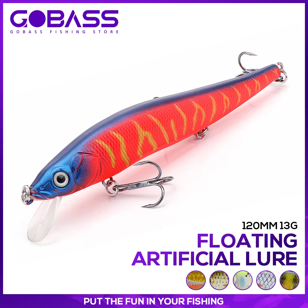 GOBASS Artificial Baits For Fishing Goods 120mm 13g Big Crankbait