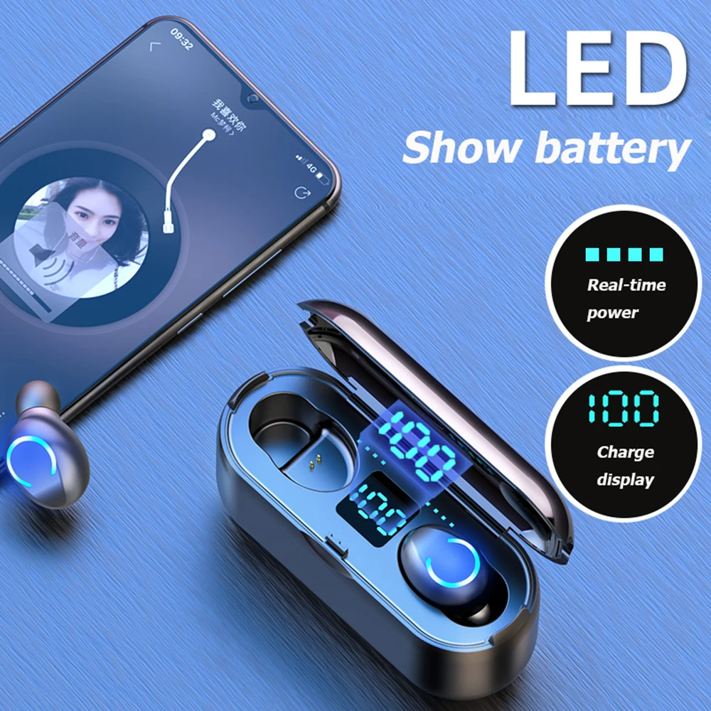 TWS беспроводные bluetooth-наушники с шумоподавлением, bluetooth-гарнитура/деловые автомобильные/Офисные/спортивные bluetooth-наушники