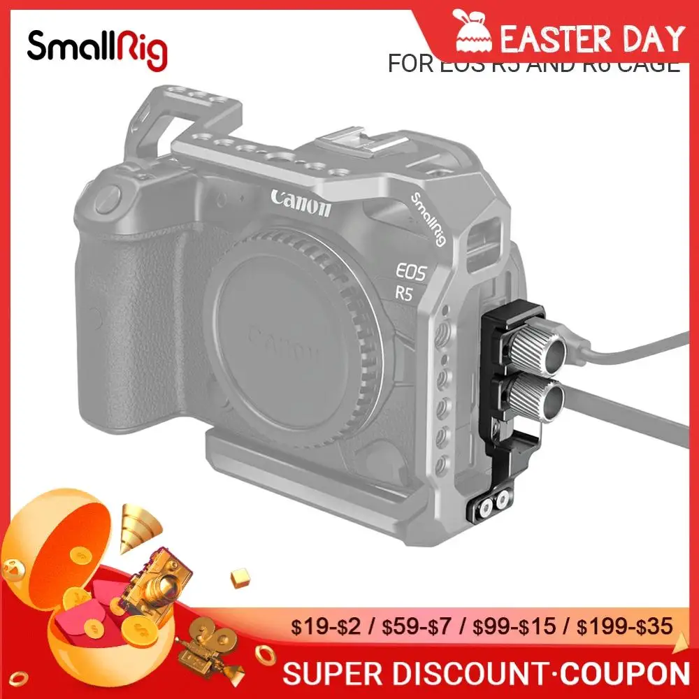 Hdmi-braçadeira de Cabo Compatível e Usb-c para Canon r5 e r6 Smallrig Gaiola Eos 2981 - Image 2