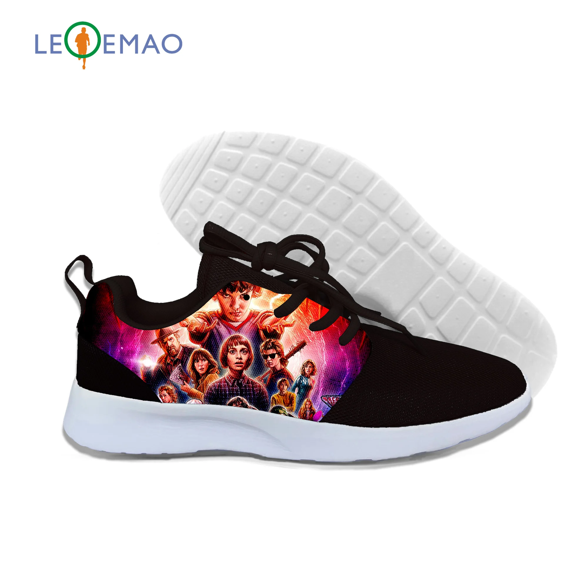 

Light Running Shoes Breathable Sneakers Hot Stranger Things 2 3D For High Quality Harajuku 3D Printing Stranger Things 2s