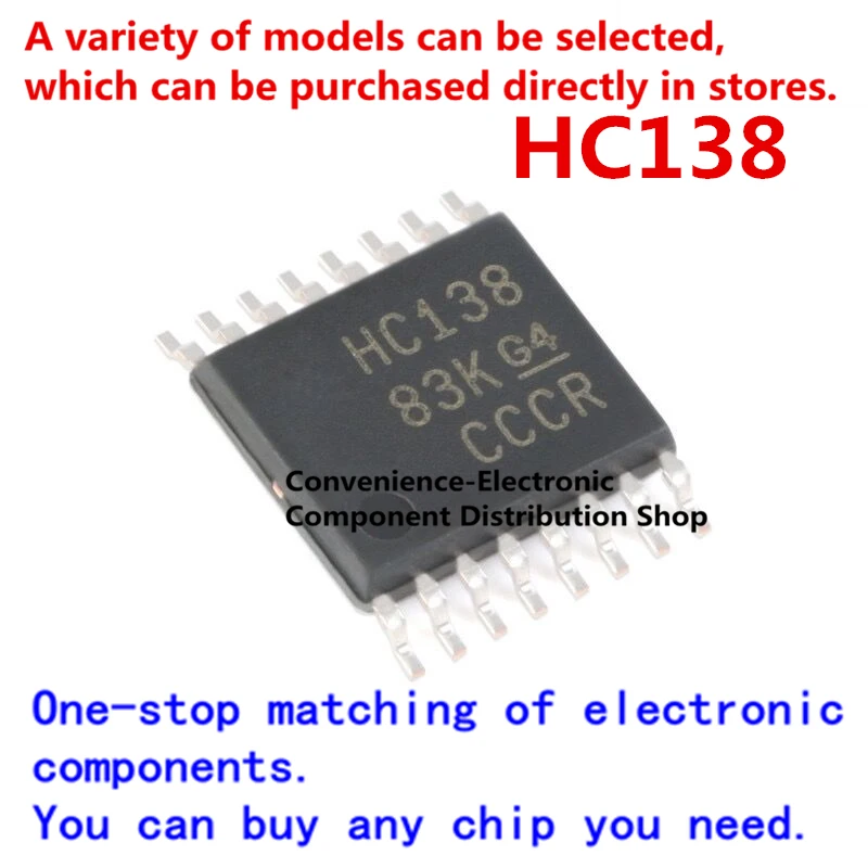 

10PCS/PACK HC138 74HC138PW SN74HC138PWR SMD 74HC138PWR TSSOP-14 six-channel inverter chip on chip