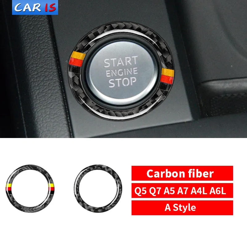 Для Audi A4 A5 A6 A7 Q5 Q7 Автомобильный Двигатель старт Стоп ключ кольцо зажигания