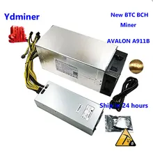 sha-256 miner asic Avalon 911B 18t с блоком питания 1800вт майнинг биткойн майнер bitcoin лучше чем antminer s9 innisilicon t2t