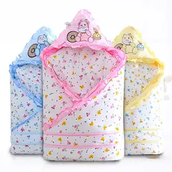Постельные принадлежности для детей одеяло ковер пеленать муслин с капюшоном ребенка месяц минки