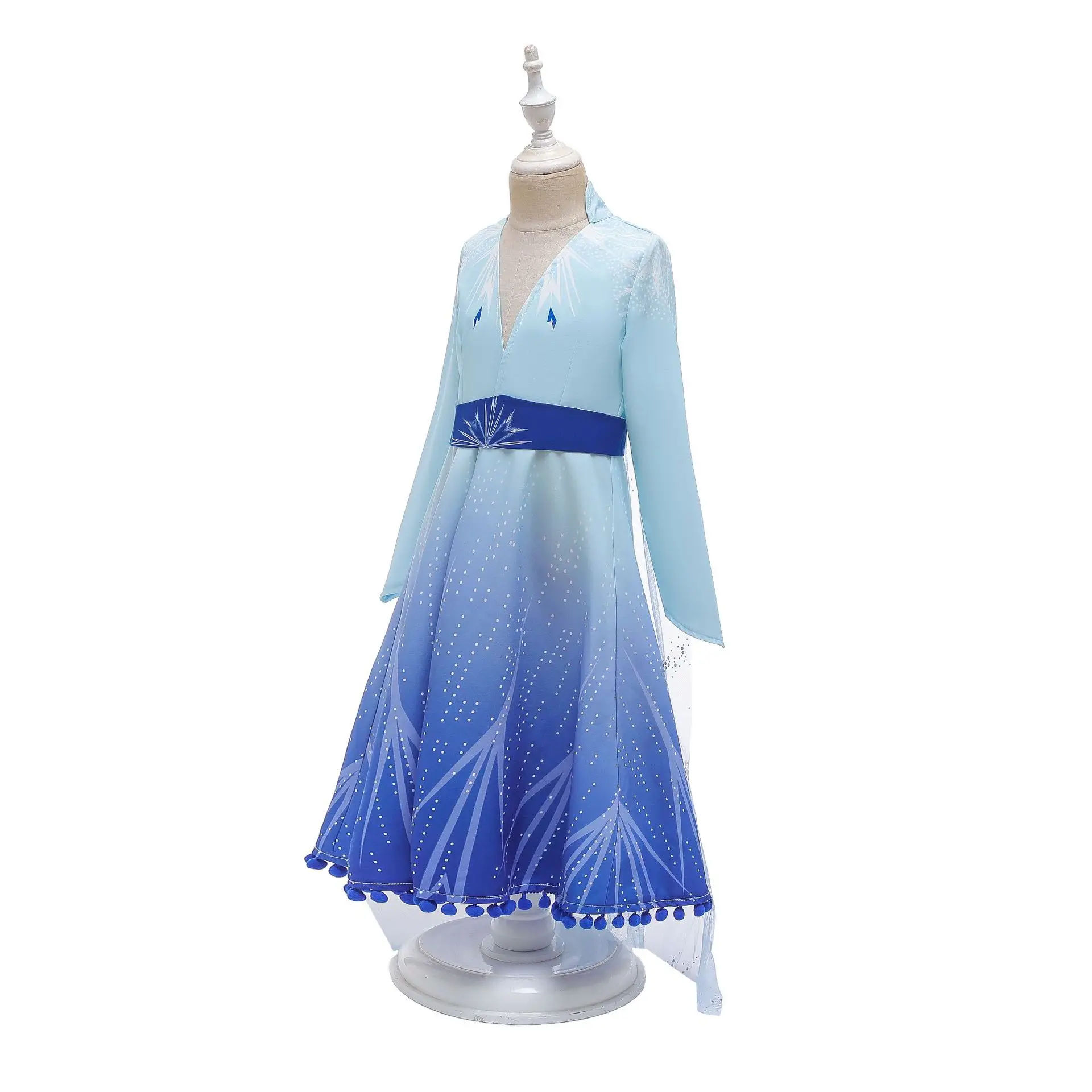 Новая Модель: 2 платье Эльзы для девочек вечерние платья Косплэй Одежда для девочек «Анна» для дня рождения, платье принцессы, костюм для детей, рождественское платье