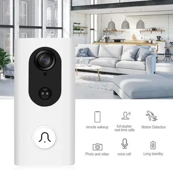 

Ding Dong Doorbell 1080P HD Wireless Smart WiFi Ding Dong Video Doorbell IR Night Vision IP65 Waterproof 85-265V