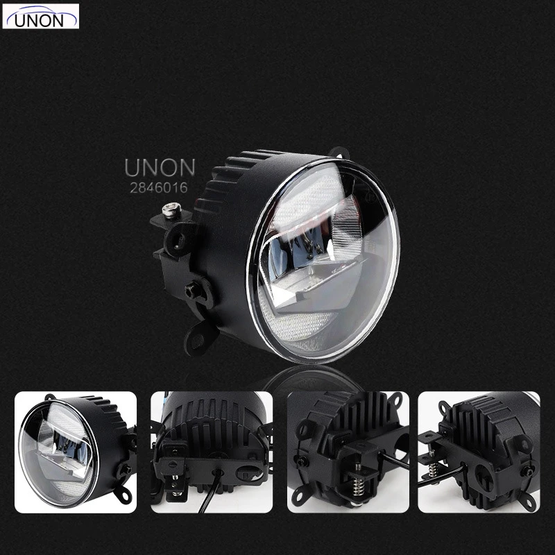  Functions Auto LED DRL Daytime Running Light Car Projector Fog Lamp with yellow signal For Jeep Wra - 33008264127
