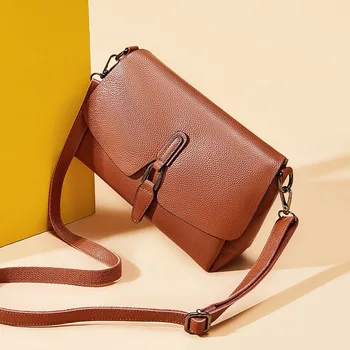 

2020 New Fashion Messenger Bag Western Style Simple Shoulder Square Sling Bag Women's Bag
