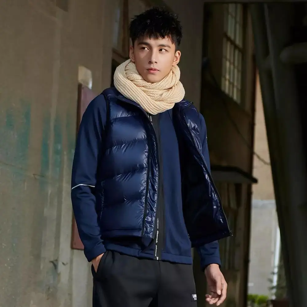 Xiaomi ULEEMARK Men 4 in 1 Down Jacket Vest Set Warm Duck Down Waistcoat Long Sleeve Velvet Jacket