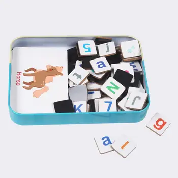 

Learning English Sight Words Puzzles Card Spelling Magnetic Alphabet Letters Game Early Learning Educational Toys For Kids Gifts