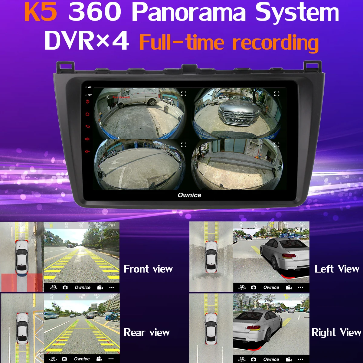 Excellent 360° Panoramic 4GB+64GB Android 9.0 Car Multimedia Radio GPS SPDIF DSP CarPlay Video For Mazda 6 Mazda6 II Ultra Ruiyi 2009-2015 3