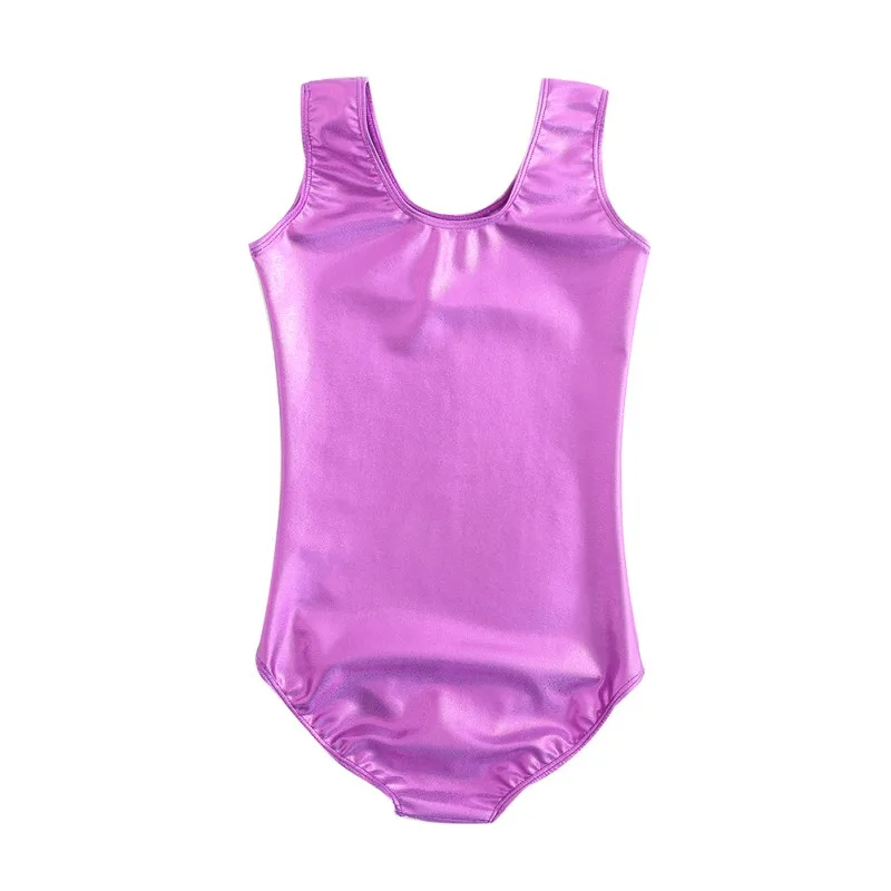 Детский гимнастический костюм для девочек горячая штамповка приталенная жилетка для маленьких девочек Блестящий спортивный жесткий