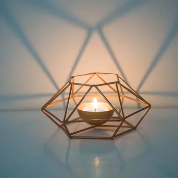 

Christmas Decoration Geometric Iron Wall Sconce Candlestick Ornament Wall Sconce Matching Unisex Wedding Home Decoration Gift x