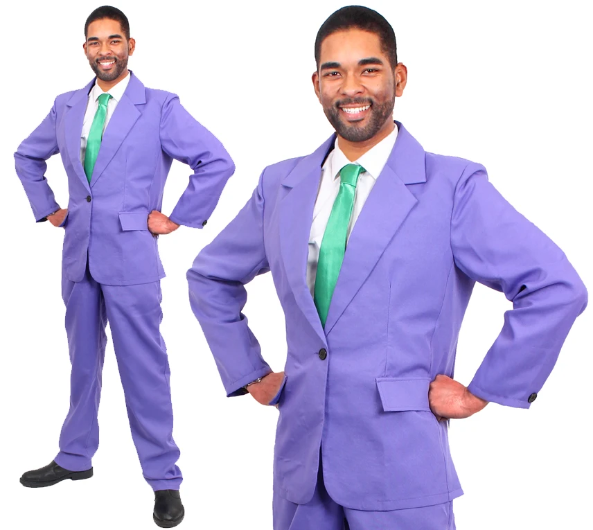 Мужской фиолетовый костюм ТВ фильм нарядное платье костюм куртка брюки Джокер Стиль наряд