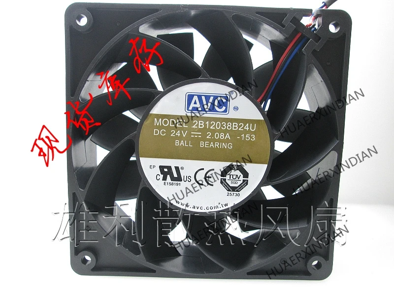

Original NEW 2B12038B24U 12038 DC24V 2.08A 12cm 3wire Motor protection cooling Fan high quality