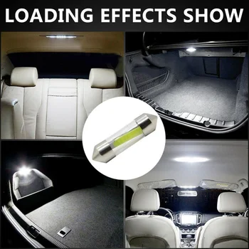 

White LED 160LM Durable Car C5W Interior Glass Lens Festoon Dome Reading Light
