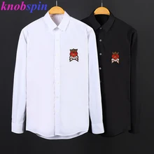 Большие размеры M L XL XXL чистый хлопковая рубашка Для мужчин, новинка, сезон осень, длинный рукав, тонкий Повседневное Chemise homme прочные деловые мужские рубашки