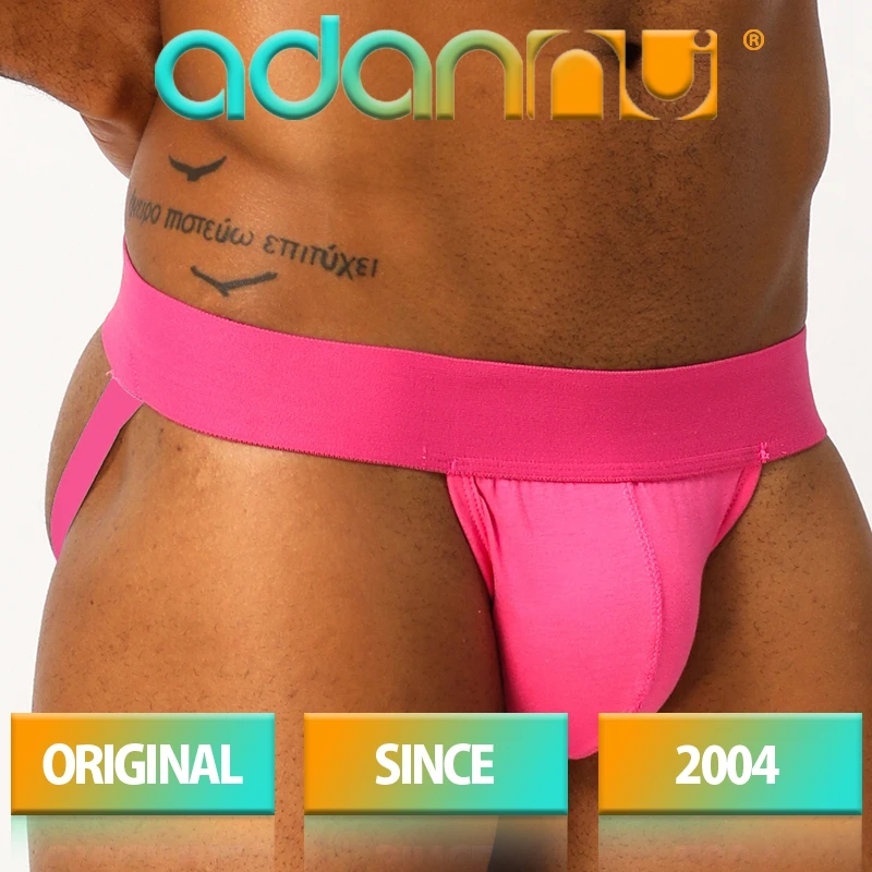 ADANNU Brand sexy jockstrap men underwear cueca tanga thong g-string breathable sissy panties erotica lingerie gay |