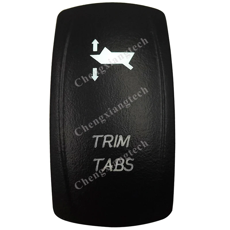 Dc12v Trim Tabs Momentory On/off/momentory On Rocker Switch Waterproof
