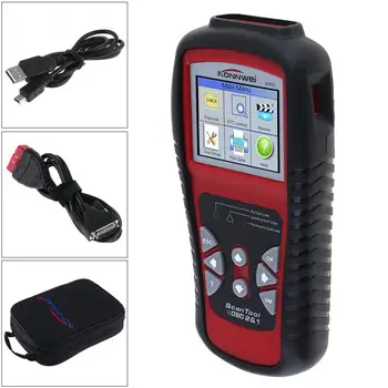 

KW830 OBDII 12V Multi-languages Automobile Diagnostic Scanner with Black Bag Support Detection Battery for 12V Gasoline Car