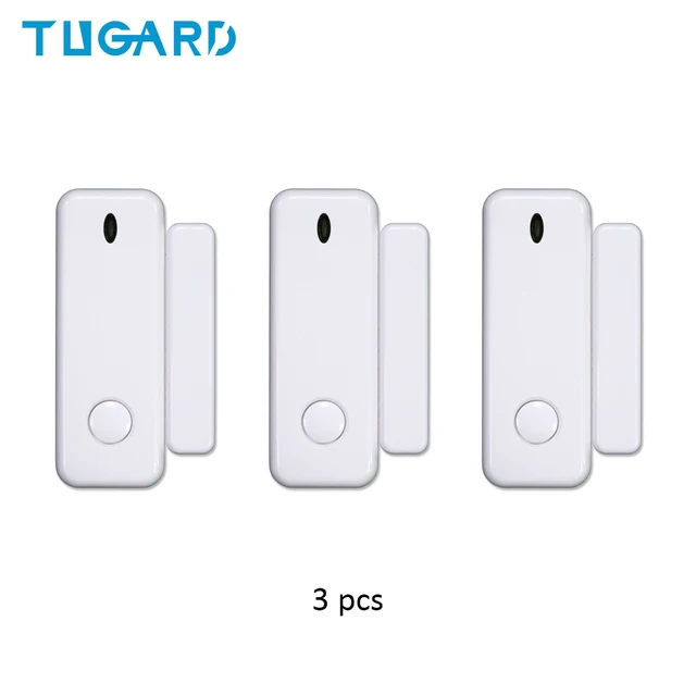 TUGARD D10 Mini Window Door Alarm Sensor 433mhz Wireless Door Lock Switch Accessories for Security Alarm Host YK-008-D10-3pcs