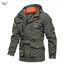 Осенне-зимние брендовые тактические куртки больших размеров 5XL 6XL карго ветровка дышащая одежда Пальто Военная куртка мужская