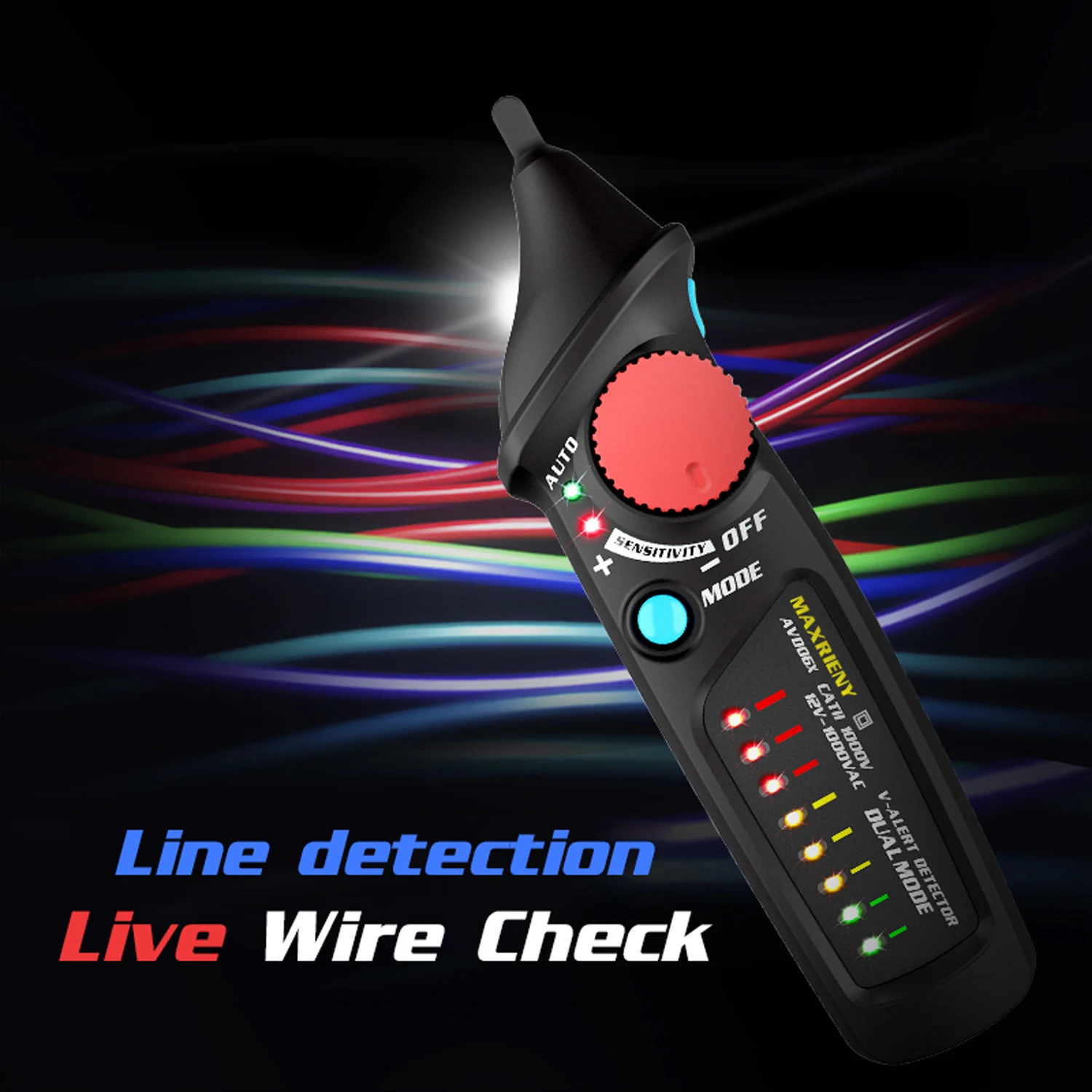 New AVD06X Dual Mode AC Voltage Detector 12V/48V~1000V Circuit Tester with Flashlight Function Non-contact Test Pen | Инструменты
