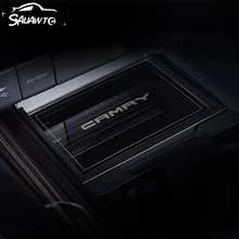 Автомобильный ящик для хранения центральной консоли, крышка контейнера для укладки, отделка интерьера, литье для Toyota Camry, аксессуары