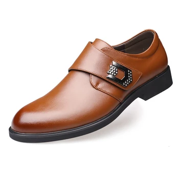 

JINANDYU New Mens Business Dress Shoes Designer Genuine Leather Flats Casual Oxford Shoe For Men Fashion Wedding Shoes