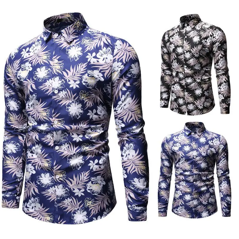 Мужская Повседневная рубашка Slim Fit Мужская Повседневная рубашка на пуговицах с длинным рукавом официальные сорочки мужская одежда