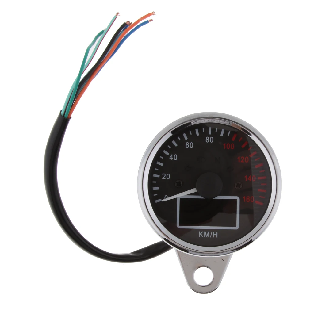 12V lcd мотоцикл цифровой дисплей спидометр одометр тахометр многофункциональный универсальный