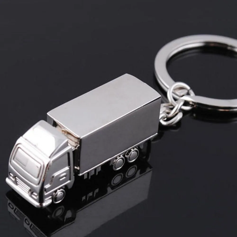 

Mini Metal Truck Key Ring Lorry Car Keyfob Keychain Creative Gift Lovely Keyring For Women Men Fashion Keychain Jewelry Dropship
