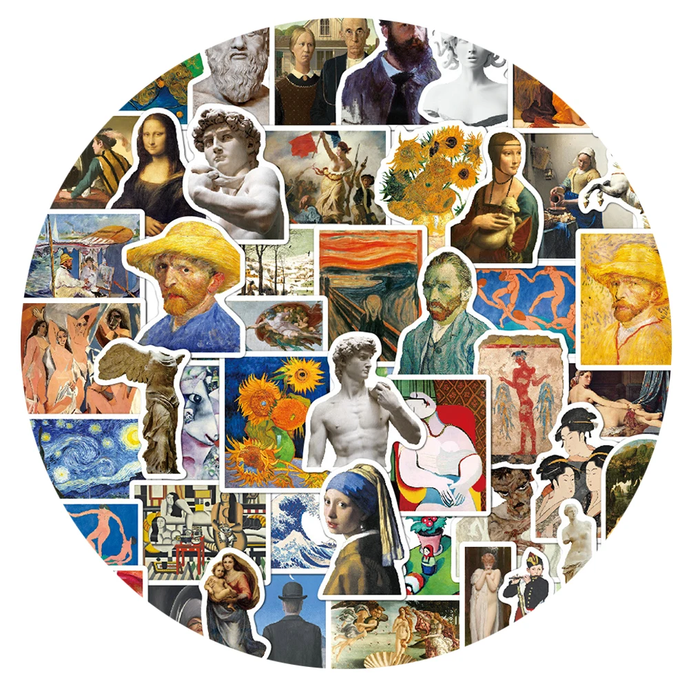 10/30/52PCS World Artist Work David Aesthetic Stickers DIY Travel Luggage Guitar Fridge Laptop Cool Graffiti Sticker Kid Decal 10/30/52PCS World Artist Work David Aesthetic Stickers DIY Travel Luggage Guitar Fridge Laptop Cool Graffiti Sticker Kid Decal