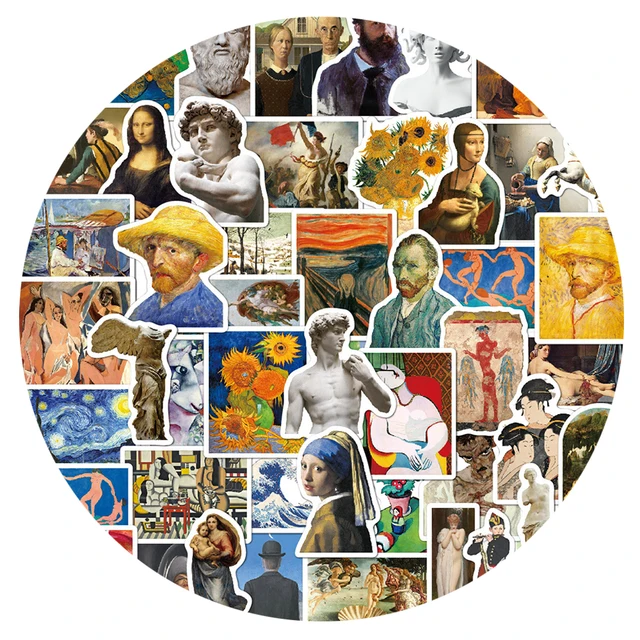 10/30/52PCS World Artist Work David Aesthetic Stickers DIY Travel Luggage Guitar Fridge Laptop Cool Graffiti Sticker Kid Decal 6