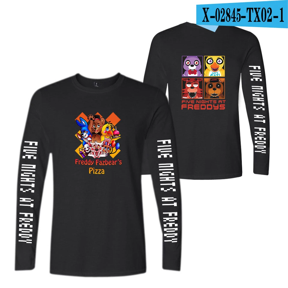 Five Nights at Freddy хип-хоп Уличная футболка модные брендовые футболки harajuku мужские летние с длинным рукавом - Цвет: TX0201