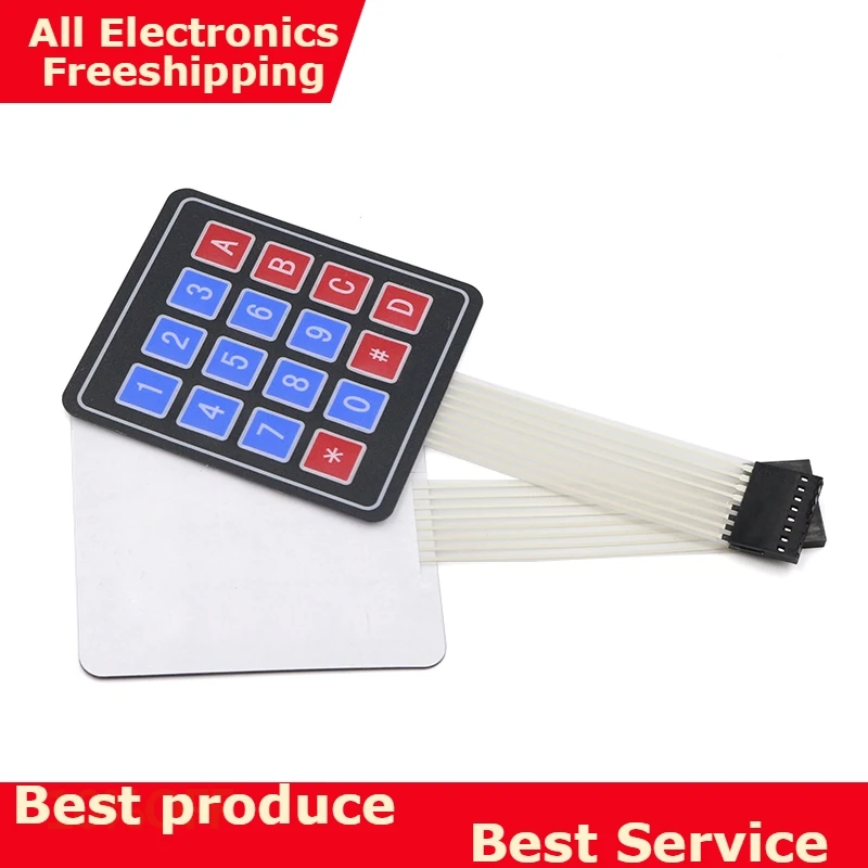 

16 Key 4 x 4 Membrane Switch Keypad 4x4 4*4 Matrix Array Matrix Keyboard for arduino DIY KIT