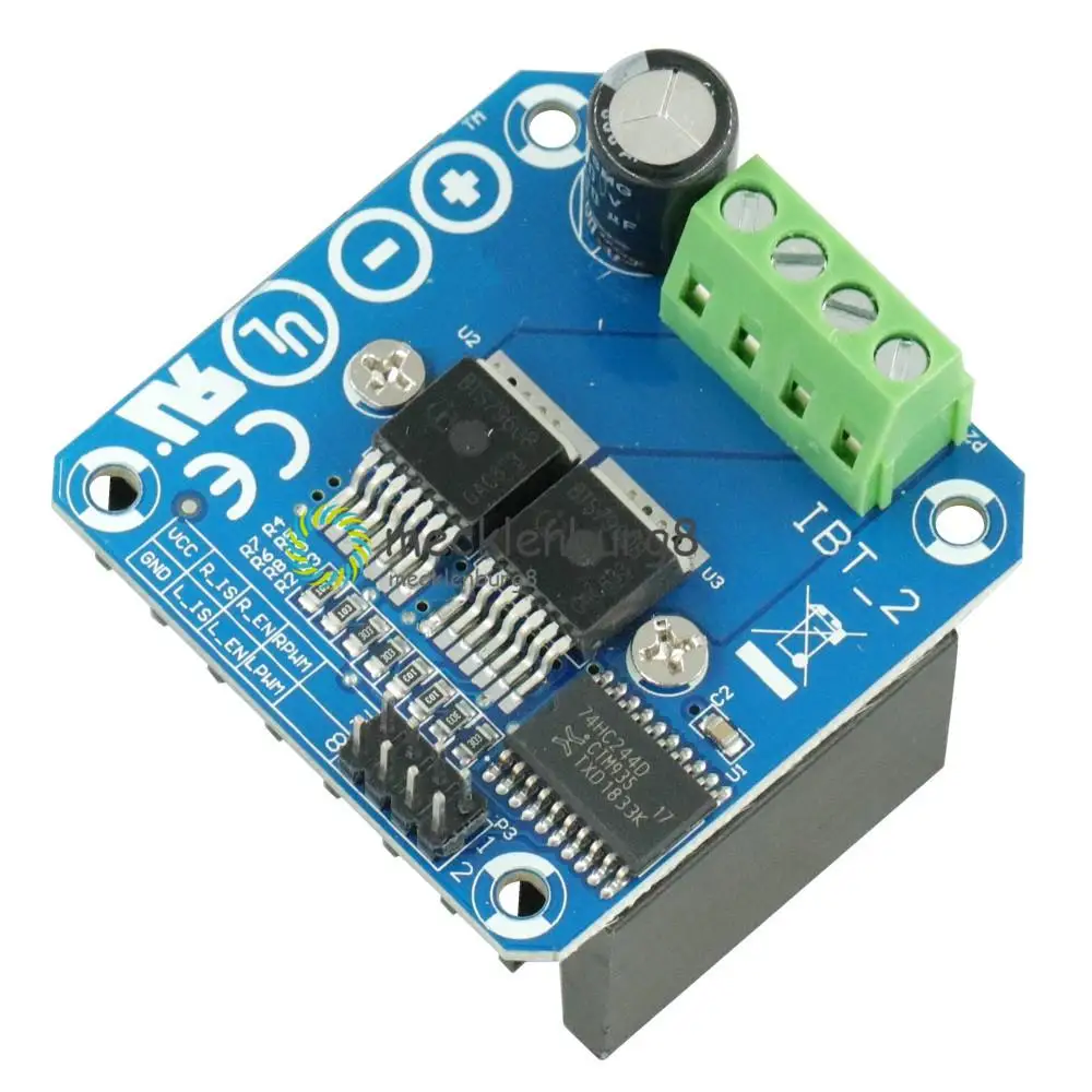 Double BTS7960 B BTS7960B DC 43A Stepper Motor Driver Module H Bridge ...