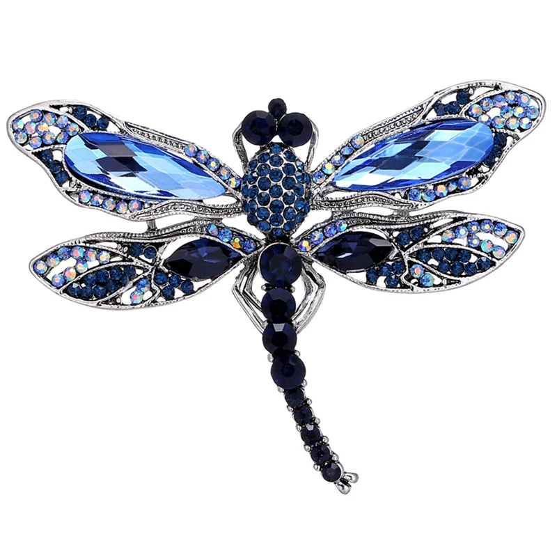 Karopel Fashion Vintage Dragonfly Brooches For Women Insect Brooch Pins Dress Coat Accessories Cute Jewelry Gift