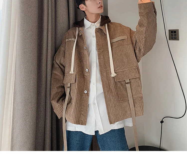 Hip Hop Jacket Men Spring Autumn Solid Mens Jackets and Coats Outwear Streetwear Windbreaker Jacket Men Clothes