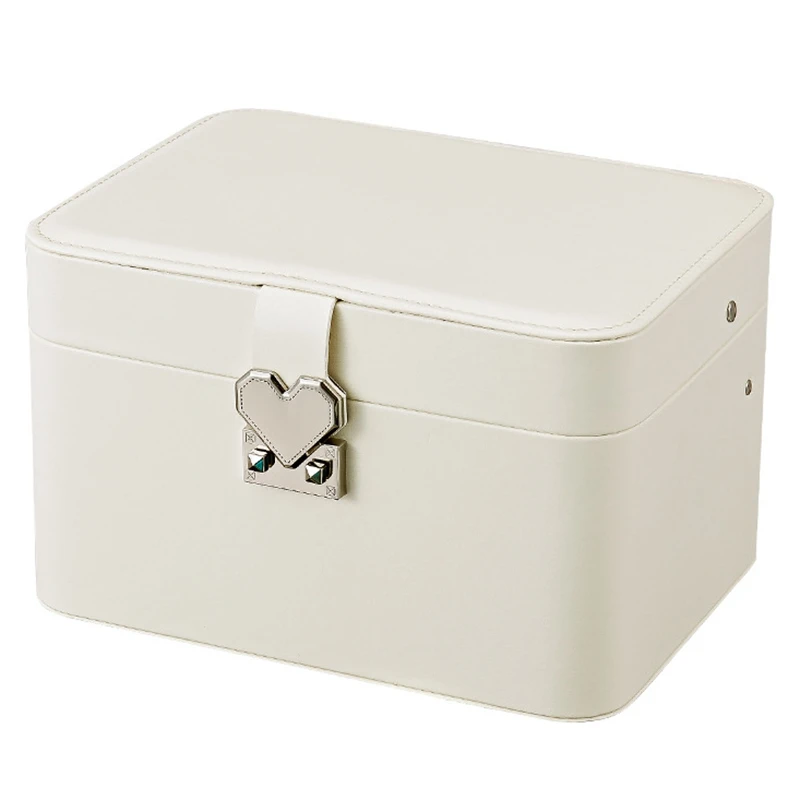 Casegrace Fashion Design Leather Jewelry Box Jewelry Case Jewelry Package Storage Large Space Jewelry Ring Necklace Bracelet