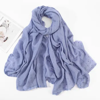 

10Colours Muslim Hijab Wrap Women Solid Color Cotton Shawl Fashion Soft Long Scarf Shawl Headwear Hijab Scarf Drop shipping