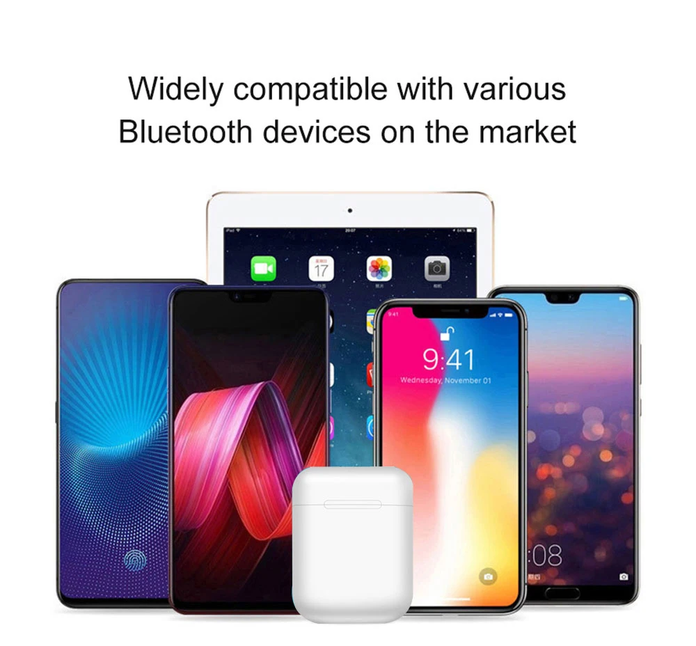 Новинка i11 TWS Bluetooth наушники мини беспроводные гарнитуры стерео Спортивная гарнитура с микрофоном беспроводные наушники громкой связи для Xiaomi