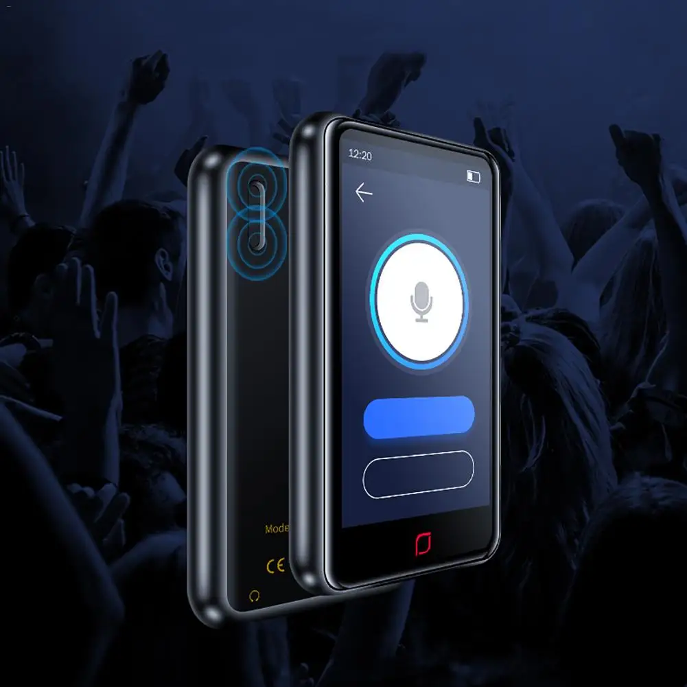 Портативный полный сенсорный экран Bluetooth MP3-плеер ультратонкий fm-радио видео плеер для студентов