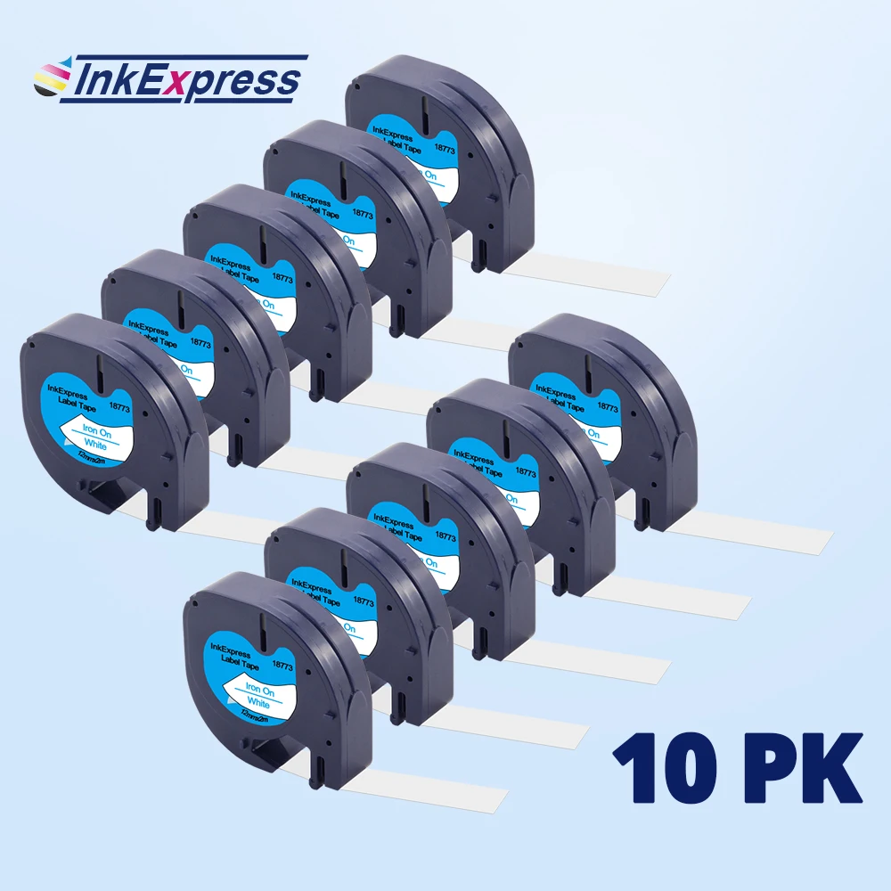 10PK 18773 для Dymo LetraTag ткань железо на этикетке ленты 18772 18775 этикетки LT-100H LT-100T |