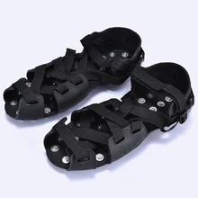 1 пара, для скалолазания, Нескользящие, для улицы, для льда, снега, ручки, 32 шпильки, универсальные, с ремешками, покрытие для обуви, для походов, кошки, прогулки, катание на лыжах