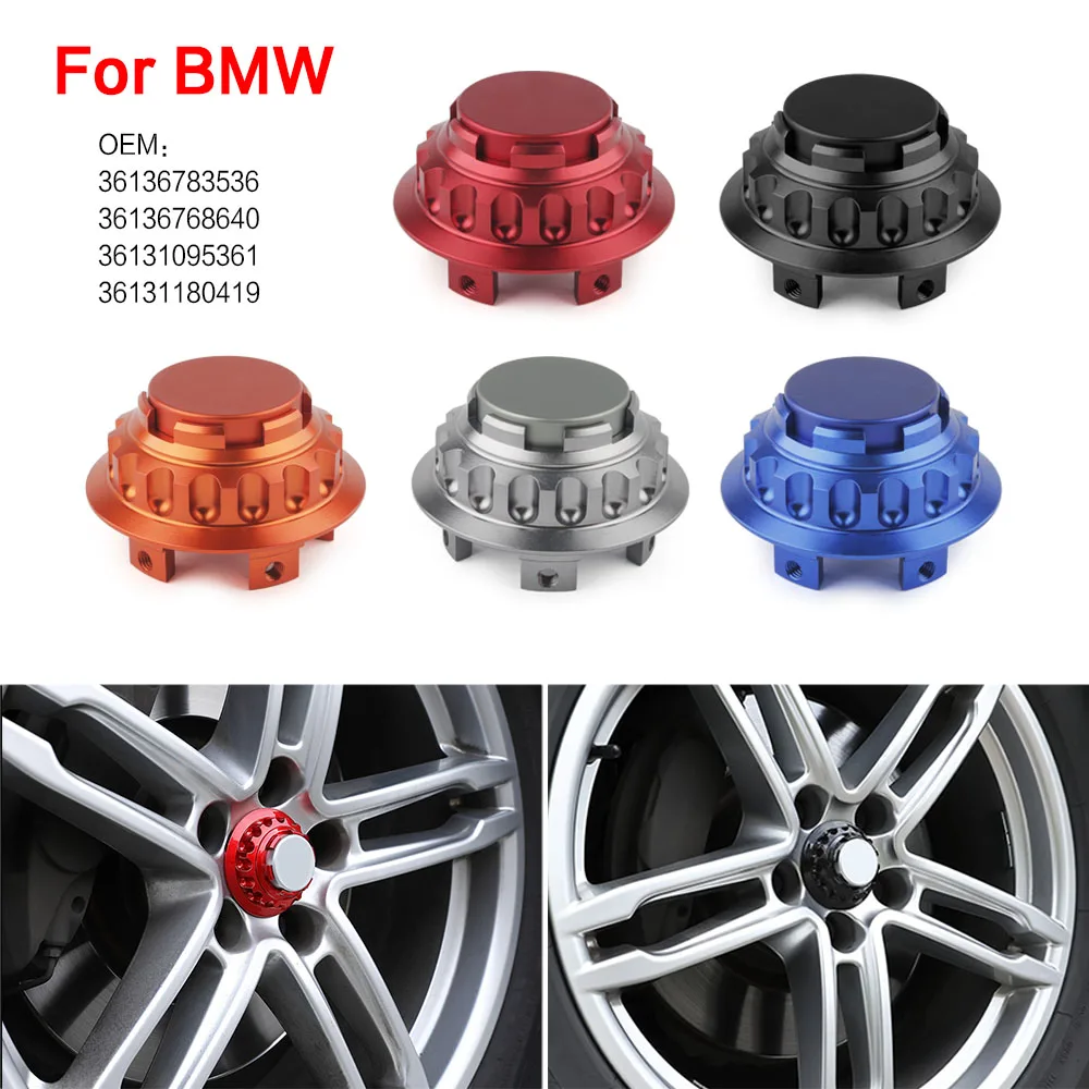 4Pcs 68 Millimetri Di Alluminio Auto Del Centro Di Rotella Hub Caps Wheel A Prova Di Polvere Coprimozzo Copertura Per Bmw E36 E46 F02 M3 Con Il Libret